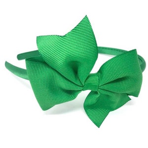 Green Bow Hairband Headband Girls Hair Accessories