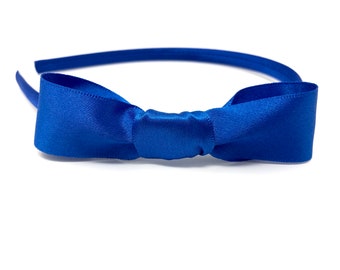 Royal Blue Bow Headband Royal Blue Hair Bow