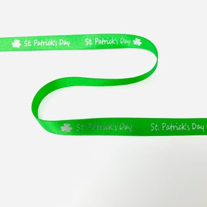 St Patrick’s Day Ribbon Gift Packaging Satin Ribbon Gift Ribbon 15mm width