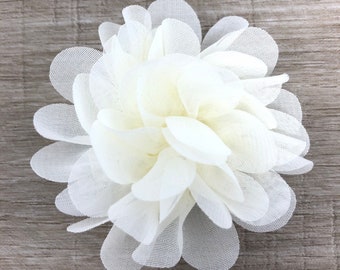 Ivory Flower Hair Clip Bridesmaid Flower Girl Hair Clip