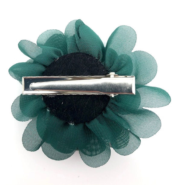 Faship Haarklammern – 2 Stück, Blumen-Design Mit Strass-Kristallen, Farbe Blaugrün, Für Hochzeit, Ball & Besondere Anlässe