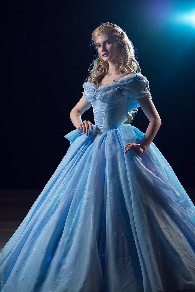 Cinderella Live Action Dress 2015 Adult Costume Disney Etsy 