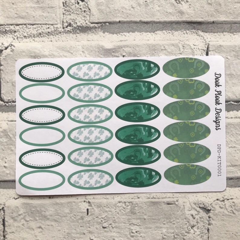 St patricks day Kit for Erin Condren bujo KIT0011 planners etc