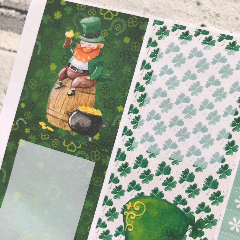 St patricks day Kit for Erin Condren bujo KIT0011 planners etc