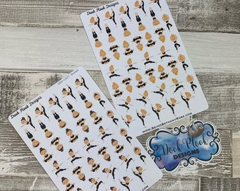 Yoga stickers voor diverse planners, Happy Planner, Passion Planner etc (DPD1007)