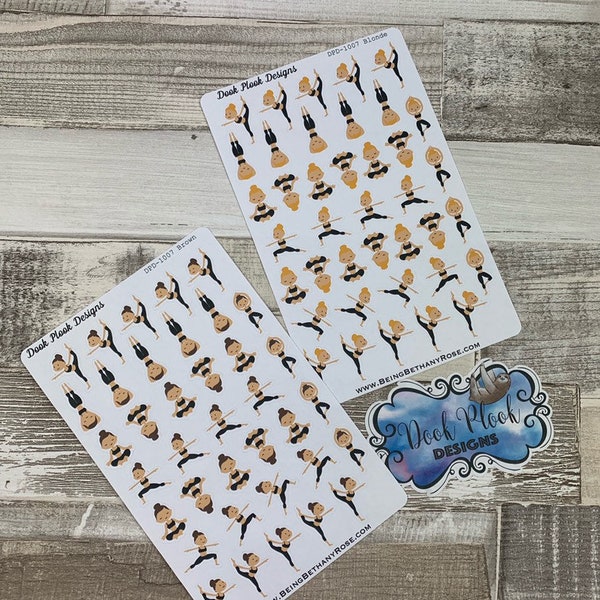 Yoga stickers for various planners, Happy Planner, Passion Planner etc (DPD1007)