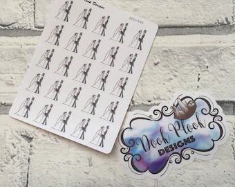 Wedding stickers for various planners, Hobonichi, Travellers Notebook etc (DPD686)