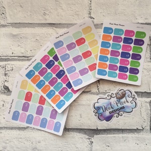 Weight tracker stickers for Erin Condren, Plum Paper, Filofax, Kikki K (DPD181-184)