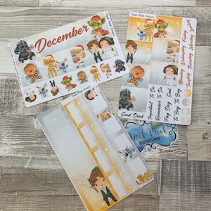 Zestaw miesięczny Force Christmas na grudzień (można zmienić miesiąc) dla planerów Erin Condren