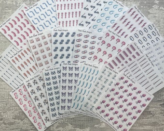 Small Sex / BDSM / Intimate stickers (Dinkies) for various planners, Hobonichi, Kikki K etc (DPD-D046)