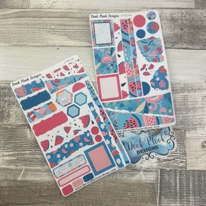 Summer Melon Beach Scrapbook journalling stickers. (J0011)