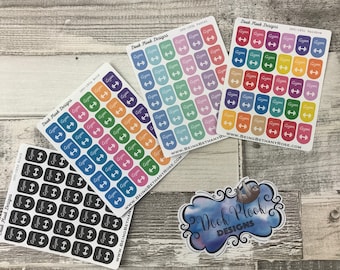 Gym workout stickers voor verschillende planners, Happy Planner, Passion Planner etc (DPD185)
