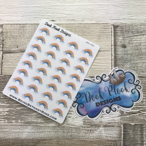 Adesivi arcobaleno per Erin Condren, Plum Paper, Filofax, Kikki K (DPD463)