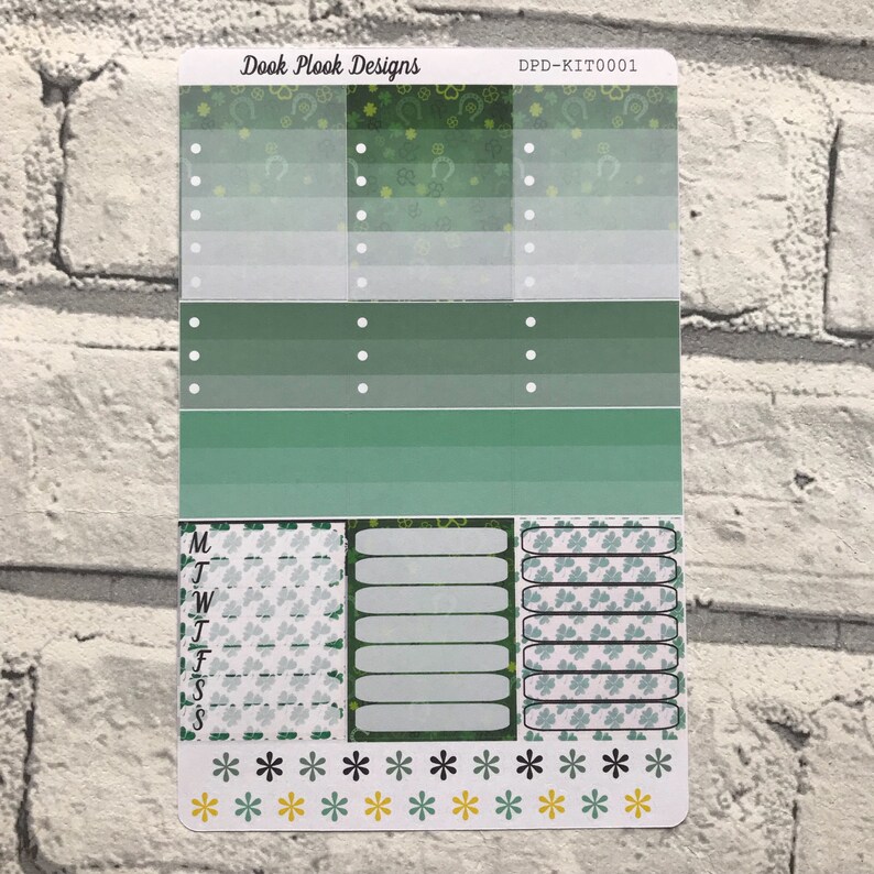 St patricks day Kit for Erin Condren bujo KIT0011 planners etc