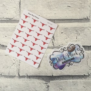 Period tracker thong stickers for Erin Condren, Plum Paper, Filofax, Kikki K (DPD525)