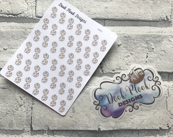 Dice / gambling stickers for various planners, Happy Planner, Passion Planner etc (DPD1084)