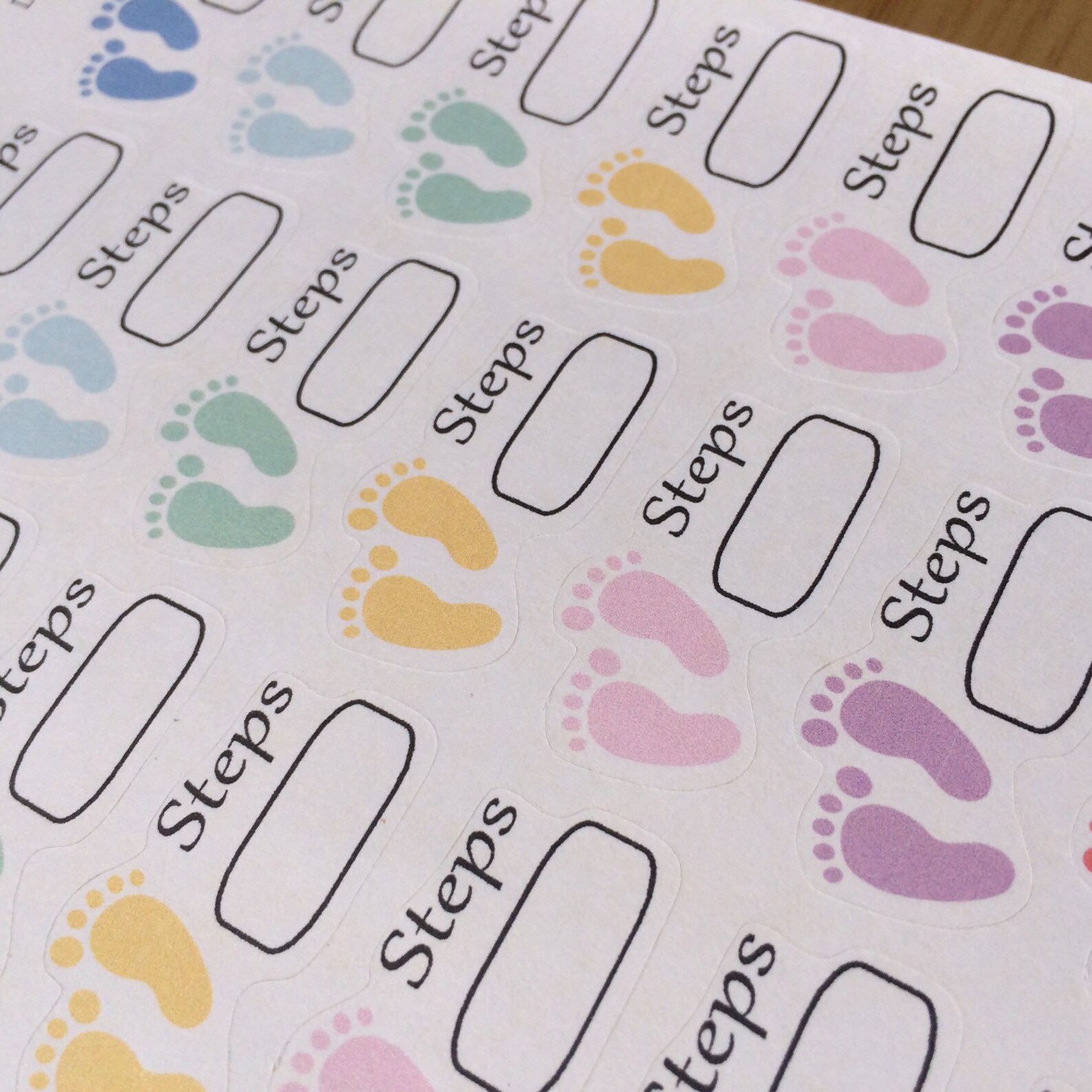 Step Counting Stickers for Various Planners, Happy Planner, Bullet ...