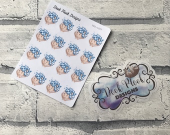 Wash hair stickers for Erin Condren, Plum Paper, Filofax, Kikki K (DPD1067)