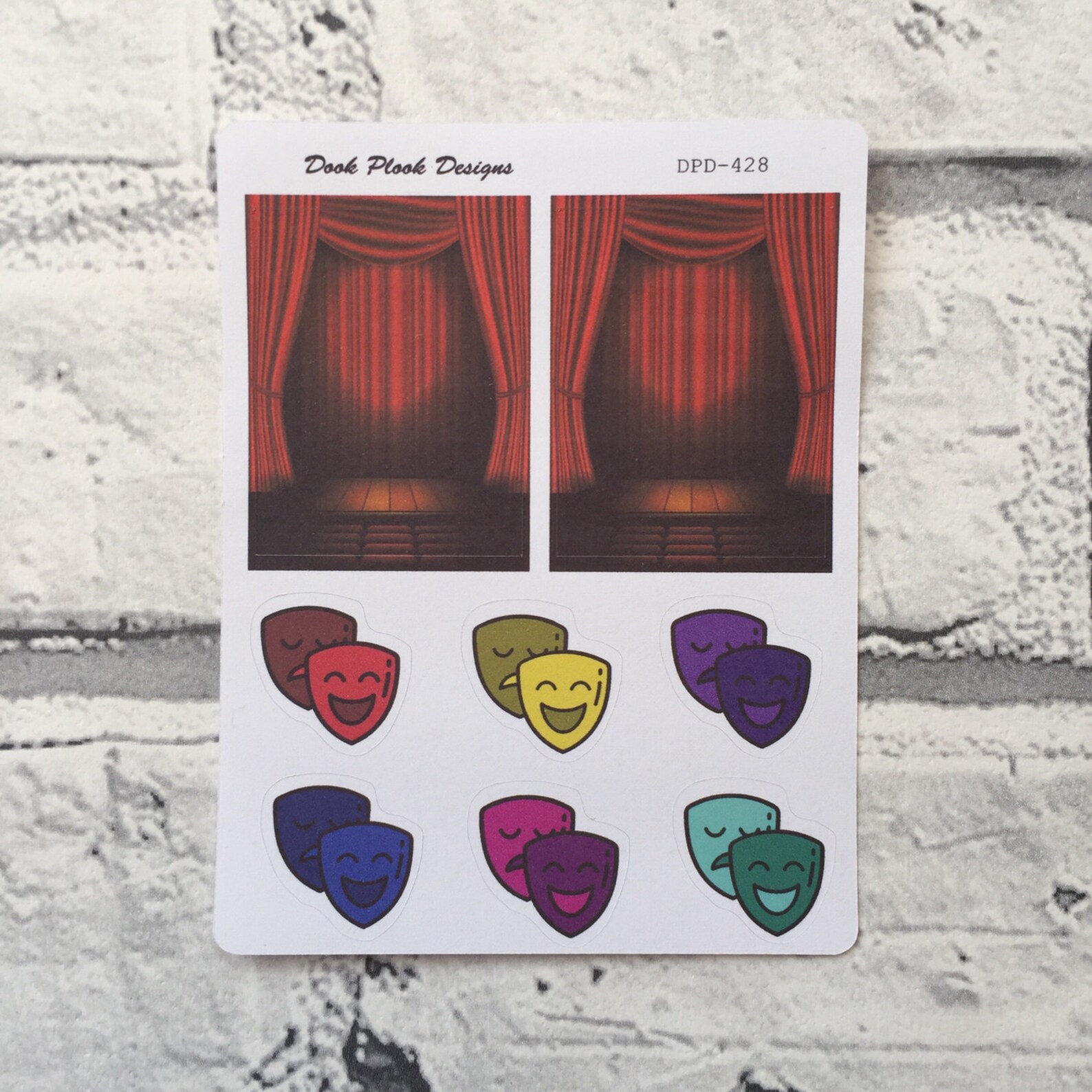 Theatre Stickers for Various Planners Happy Planner Passion Etsy Ireland