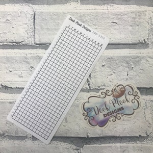 A year in pixels sticker for bullet journals, planners, etc (DPD1336)