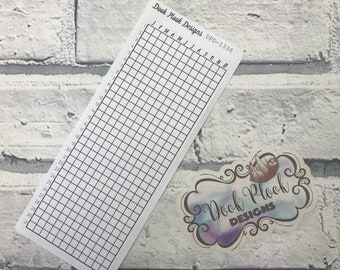 A year in pixels sticker for bullet journals, planners, etc (DPD1336)