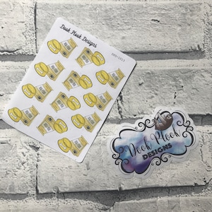 Adesivi per cani per vari pianificatori, Happy Planner, Bullet Journal ecc (DPD1013)
