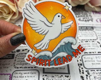 Spirit lead me - worship Vinyl Sticker - Journal Kindle Laptop Sticker (0152)