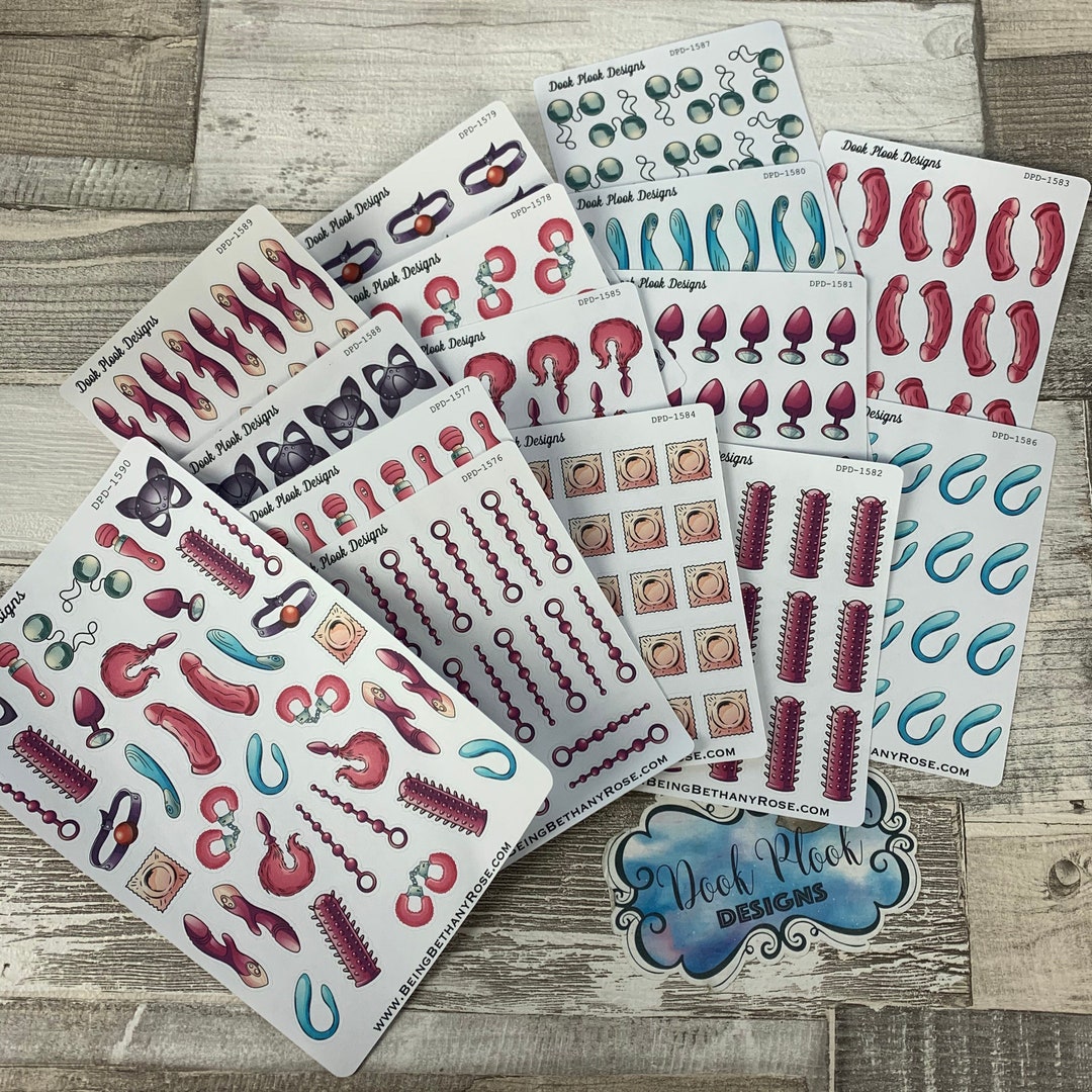 sex-bdsm-intimate-stickers-for-various-planners-hobonichi-kikki-k