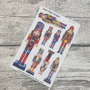 Grote Kerst Notenkraker Journalling stickers voor diverse planners, Happy Planner, Bullet Journal etc (2802)