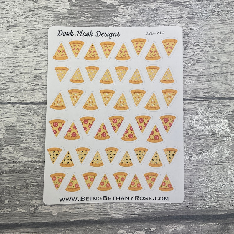 Pizza Slice Stickers for Various Planners Happy Planner - Etsy UK