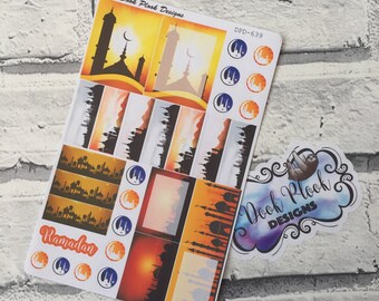 Ramadan stickers for Erin Condren, Plum Paper, Filofax, Kikki K (DPD639)