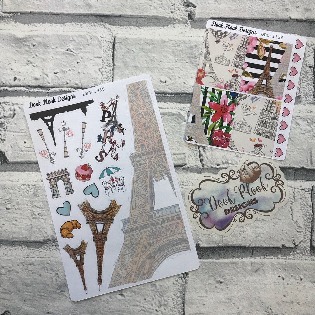 Paris Sticker Set Paris Sticker Kit for Planners (DPD1338) - Etsy