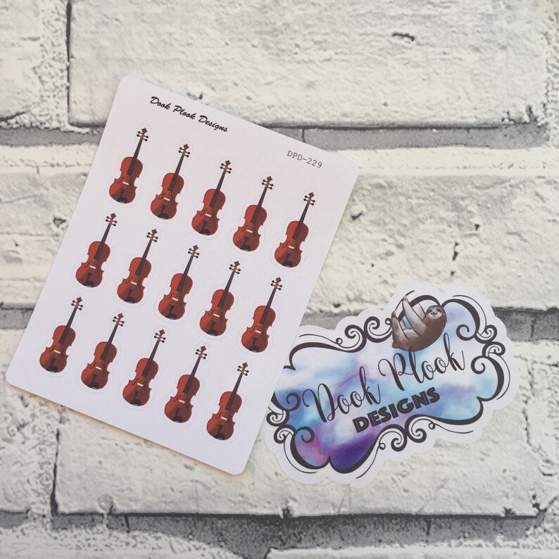 Violin Stickers for Various Planners Happy Planner Passion Etsy Sweden