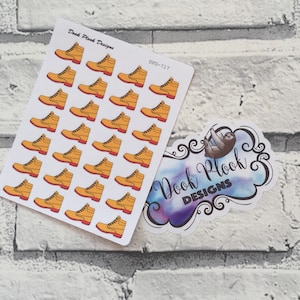 Walking boot stickers for various planners, Happy Planner, Passion Planner etc (DPD717)