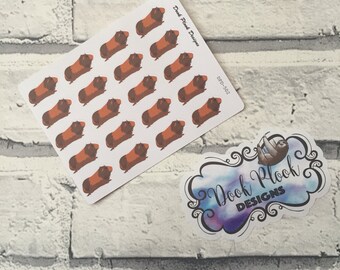 Guinea pig stickers for various planners, Happy Planner, Bullet Journal etc (DPD502)