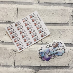 Caravan / RV stickers for various planners, Filofax, Bullet Journal etc (DPD879)