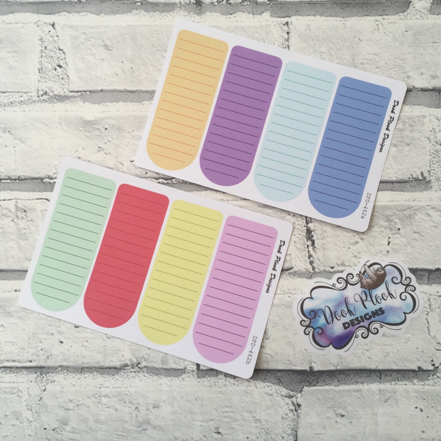 Box Length Stickers Double Length List Box Stickers for Various Planners, Hobonichi ...