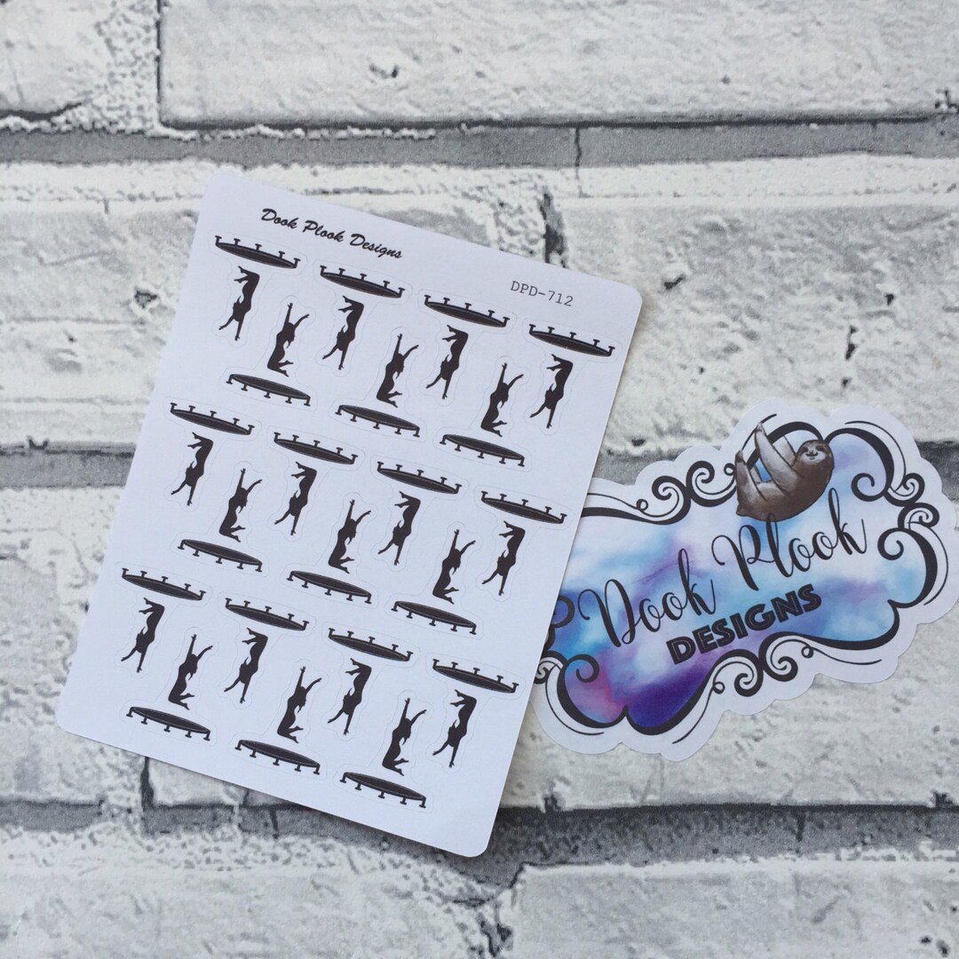 Trampoline Stickers for Various Planners, Happy Planner, Passion ...