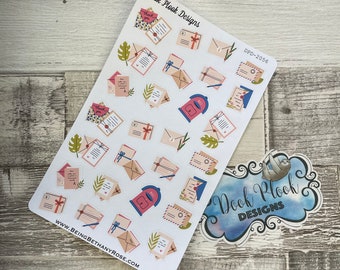 Happy Mail / Letter / Post / Penpal stickers for various planners, Happy Planner, Bullet Journal etc (2056)