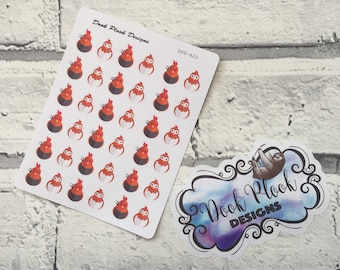 Chicken stickers for various planners, Happy Planner, Bullet Journal etc (DPD425)