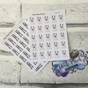 Gay wedding stickers for various planners, Hobonichi, Travellers Notebook etc (DPD687-688)