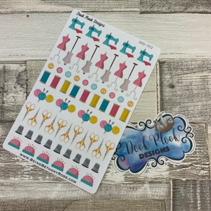Sewing Stickers for Various Planners, Happy Planner, Passion Planner ...
