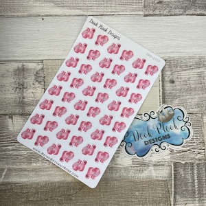 Pegatinas de guante de boxeo rosa para varios planificadores, Hobonichi, Kikki K etc (DPD2059)