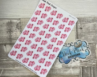 Pink Boxing Glove stickers for various planners, Hobonichi, Kikki K etc (DPD2059)