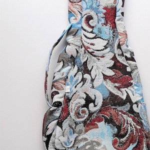Blue Barok - a beautiful Handmade Ukulele Bag with adjustable cord and carrying handle - Tapestry Curtain fabric - in 2 sizes