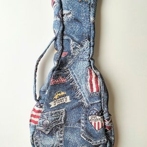 Blue Jean Baby Ukulele bag - Handmade soprano and concert ukelele bags | UKUbag