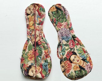 Frida Kahlo Ukulele Bag | Handmade Concert & Soprano Ukelele bags