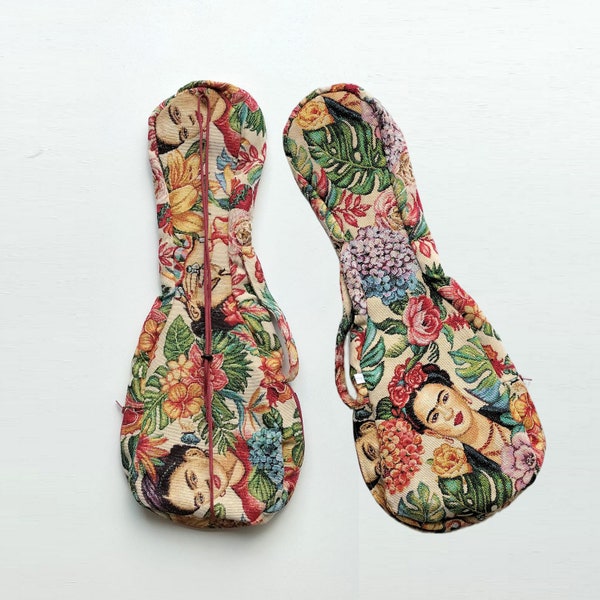 Frida Kahlo Ukulele Bag | Handmade Concert & Soprano Ukelele bags