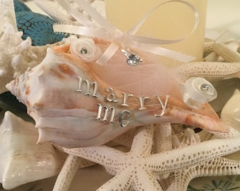 Beach Proposal. Marry Me. Proposal Shell. Engagement Ring Shell, Beach Engagement, Coastal Proposal, Marry Me Shell Box, Coastal Engagement
