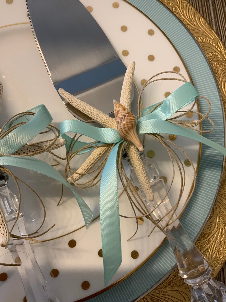 Beach Wedding Beach Themed Party Ribbon Set, Ribbon Bow Set of Two ...